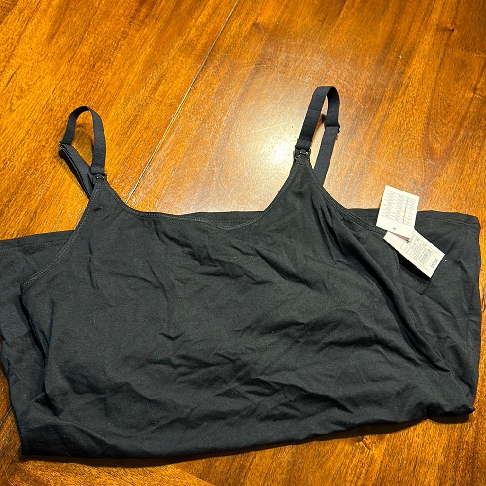 NWT- Auden Nursing cami- black, XL